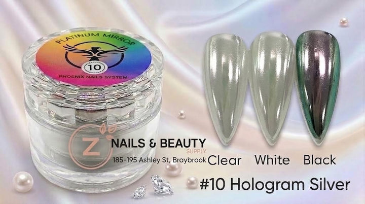 Phoenix - Chrome Platinum Mirror - Hologram Silver 