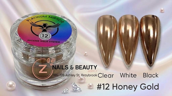 Phoenix - Chrome Platinum Mirror - Honey Gold 
