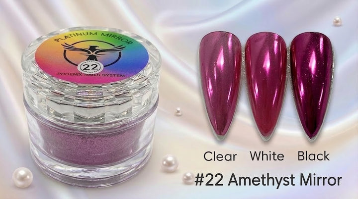 Phoenix - Chrome Platinum Mirror - Amethyst Mirror 