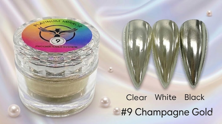 Phoenix - Chrome Platinum Mirror - Champagne Gold 