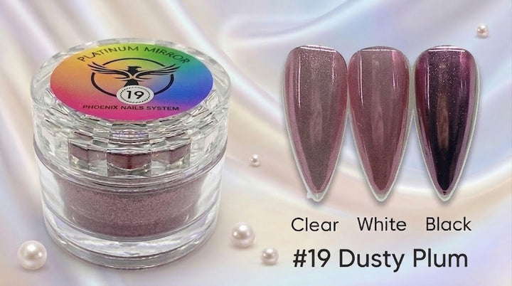 Phoenix - Chrome Platinum Mirror - Dusty Plum 