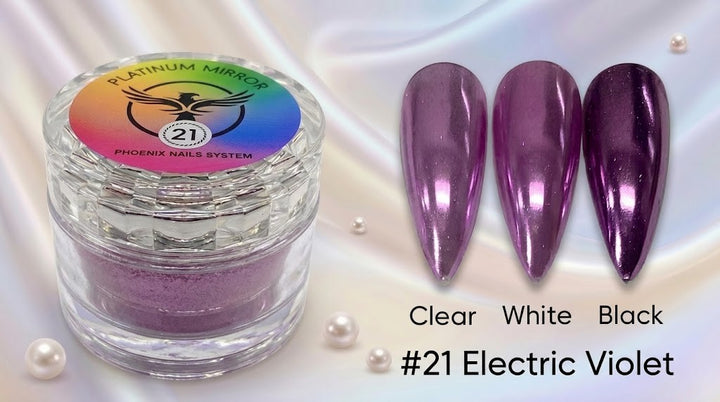 Phoenix - Chrome Platinum Mirror - Electric Violet 