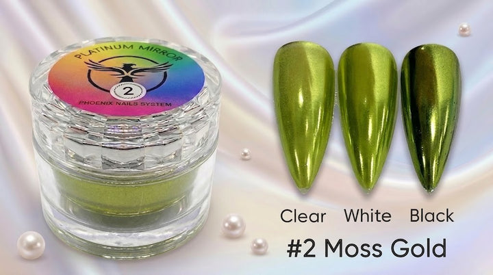 Phoenix - Chrome Platinum Mirror - Moss Gold 