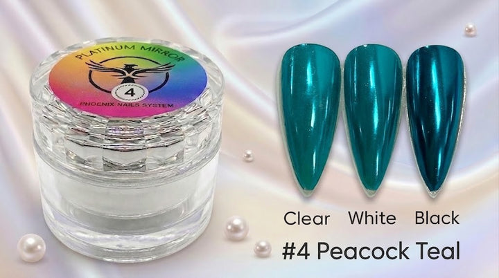 Phoenix - Chrome Platinum Mirror - Peacock Teal 