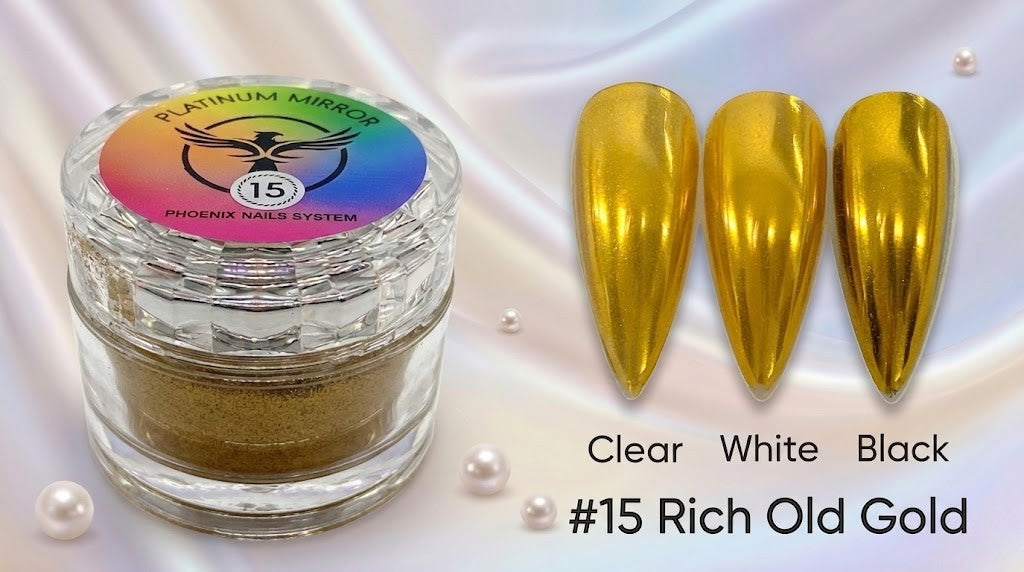 Phoenix - Chrome Platinum Mirror - Rich Old Gold 