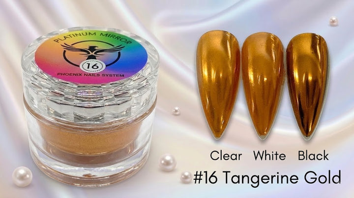 Phoenix - Chrome Platinum Mirror - Tangerine Gold 