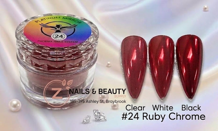 Phoenix - Chrome Platinum Mirror - Ruby Chrome 