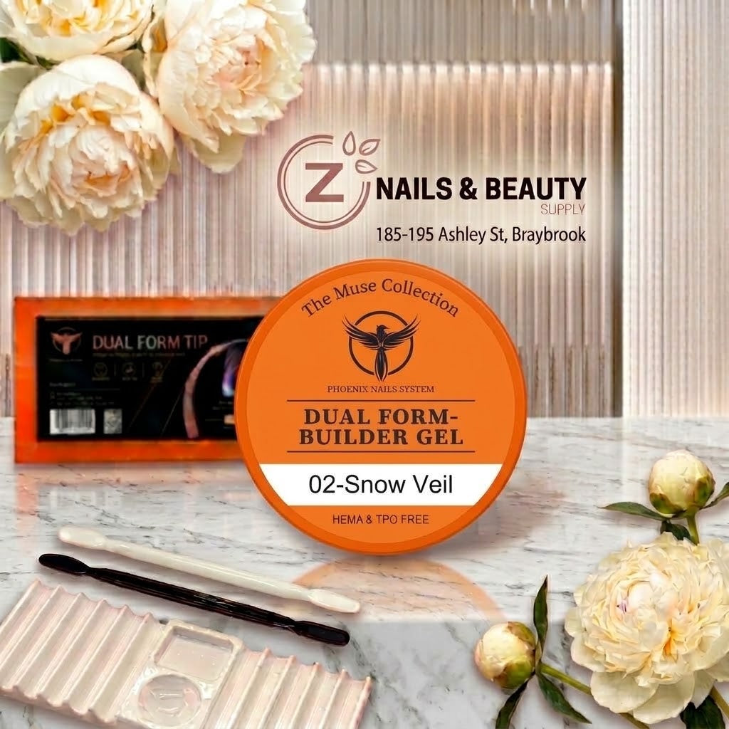 Phoenix - DUAL FORM BUILDER GEL - 02 Snow Veil - 50g