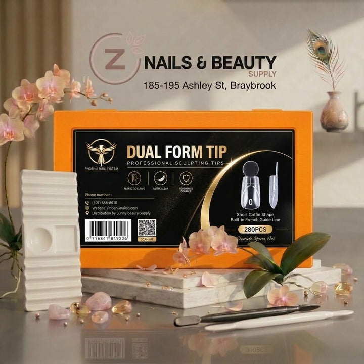Phoenix - DUAL FORM TIP - Short Coffin Shape - 280pcs