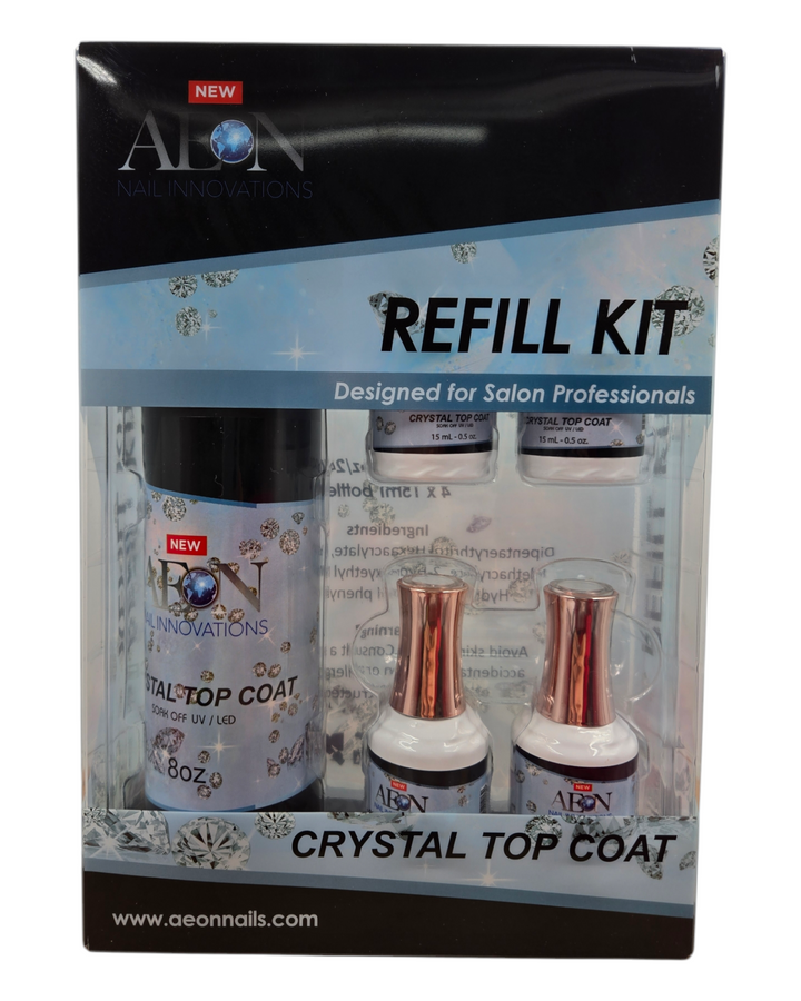 AEON CRYSTAL TOP COAT - Refill Kit (10oz)