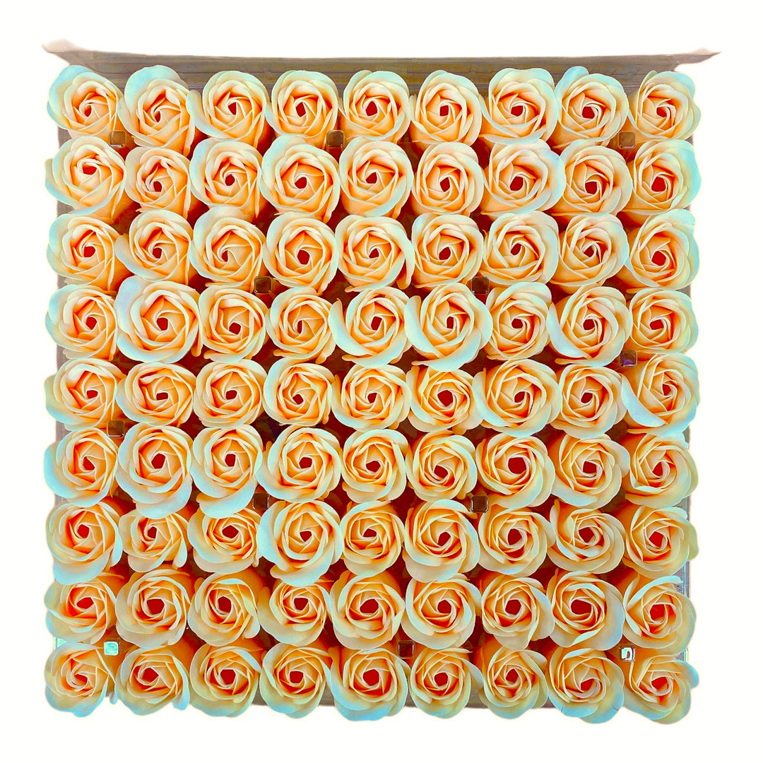 Professional Spa Soap Flowers - 81pcs Box