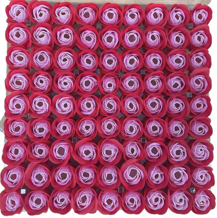 Professional Spa Soap Flowers - 81pcs Box