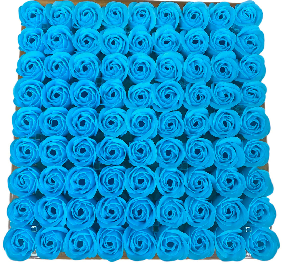 Professional Spa Soap Flowers - 81pcs Box