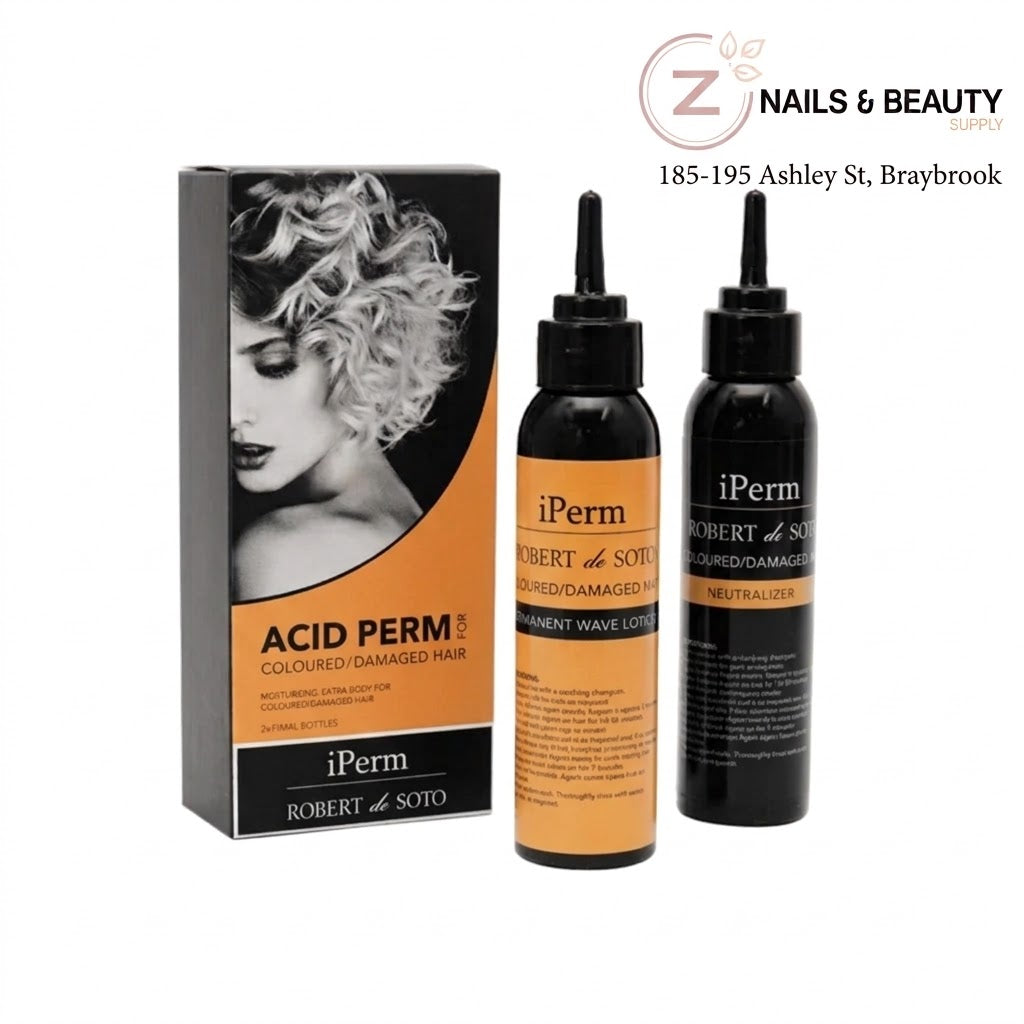 ROBERT de SOTO - iPERM ACID PERM FOR COLOURED/ DAMAGED HAIR - 2X 100ML