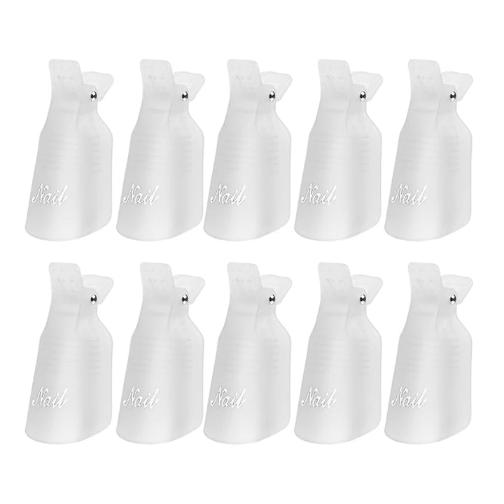 10 pieces Silicone Soak-Off Gel, SNS Remover Nail Clips