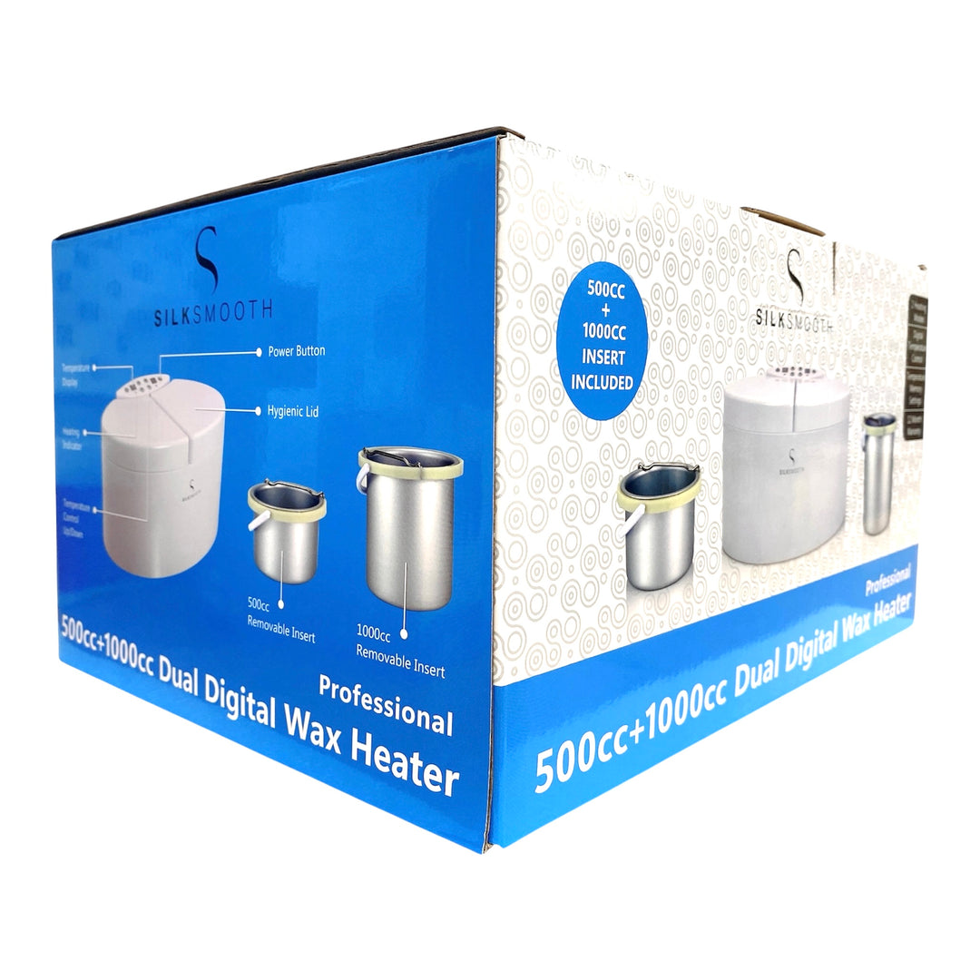 SILKSMOOTH - Dual Digital Wax Heater Professional - 500cc+1000cc