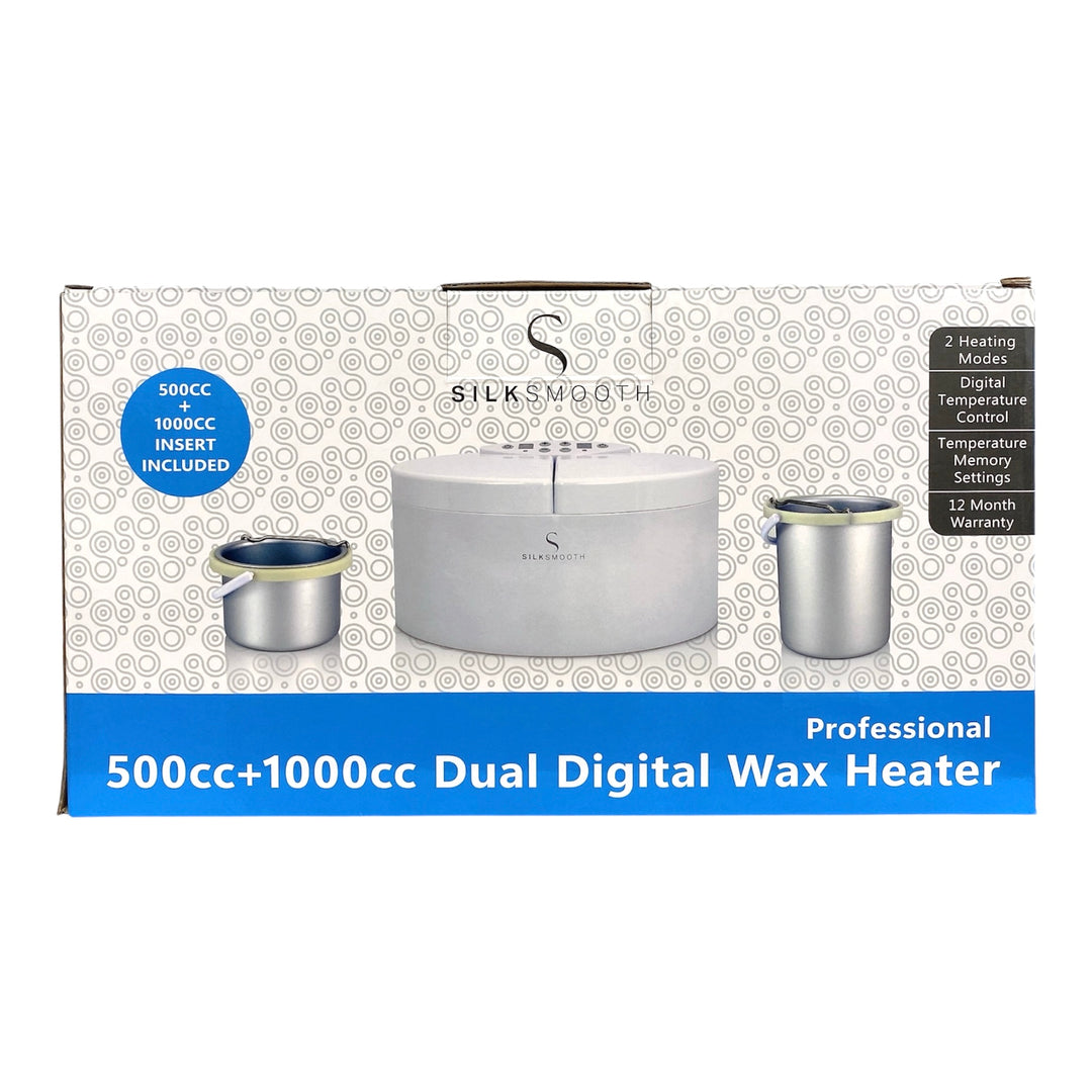 SILKSMOOTH - Dual Digital Wax Heater Professional - 500cc+1000cc