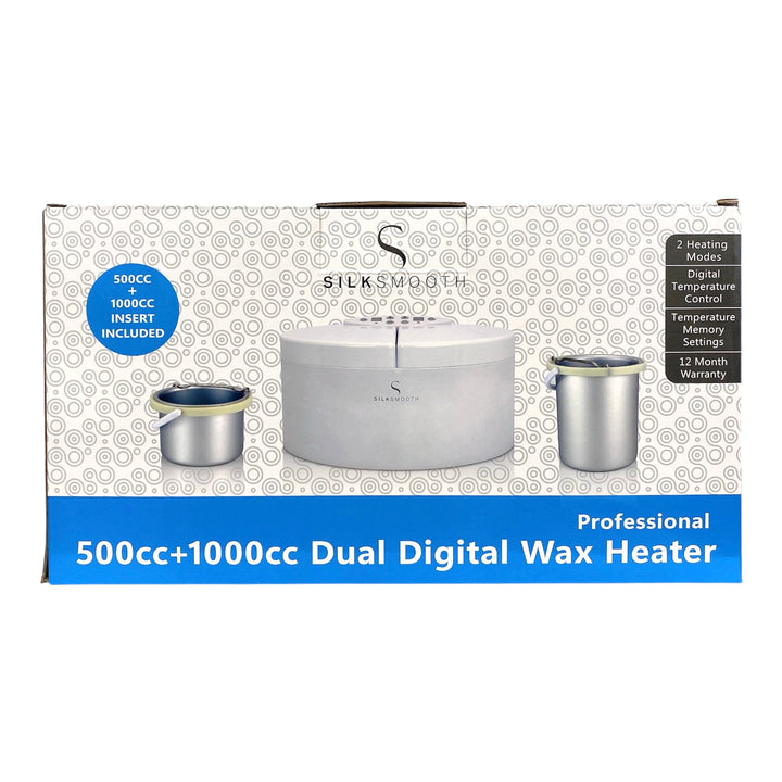 SILKSMOOTH - Dual Digital Wax Heater Professional - 500cc+1000cc