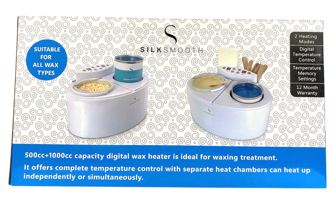 SILKSMOOTH - Dual Digital Wax Heater Professional - 500cc+1000cc