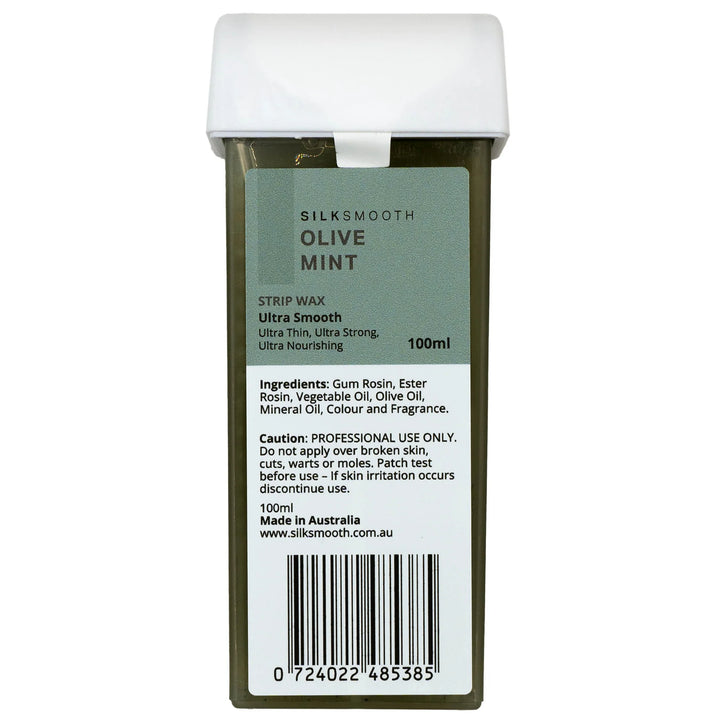 SILKSMOOTH OLIVE MINT STRIP WAX CARTRIDGES 100ml