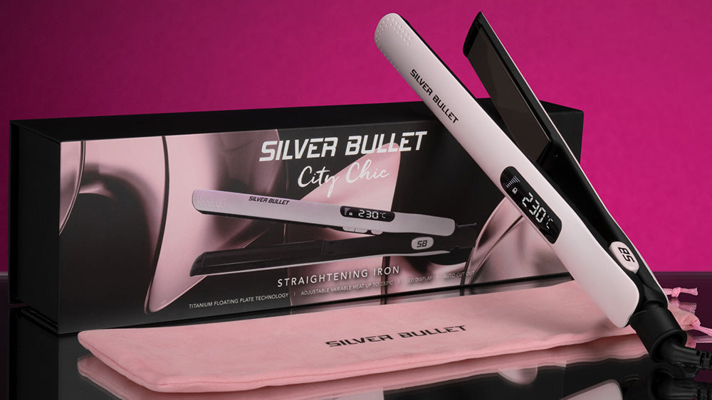 Silver Bullet - City Chic Hair Straightener - Pink 25mm