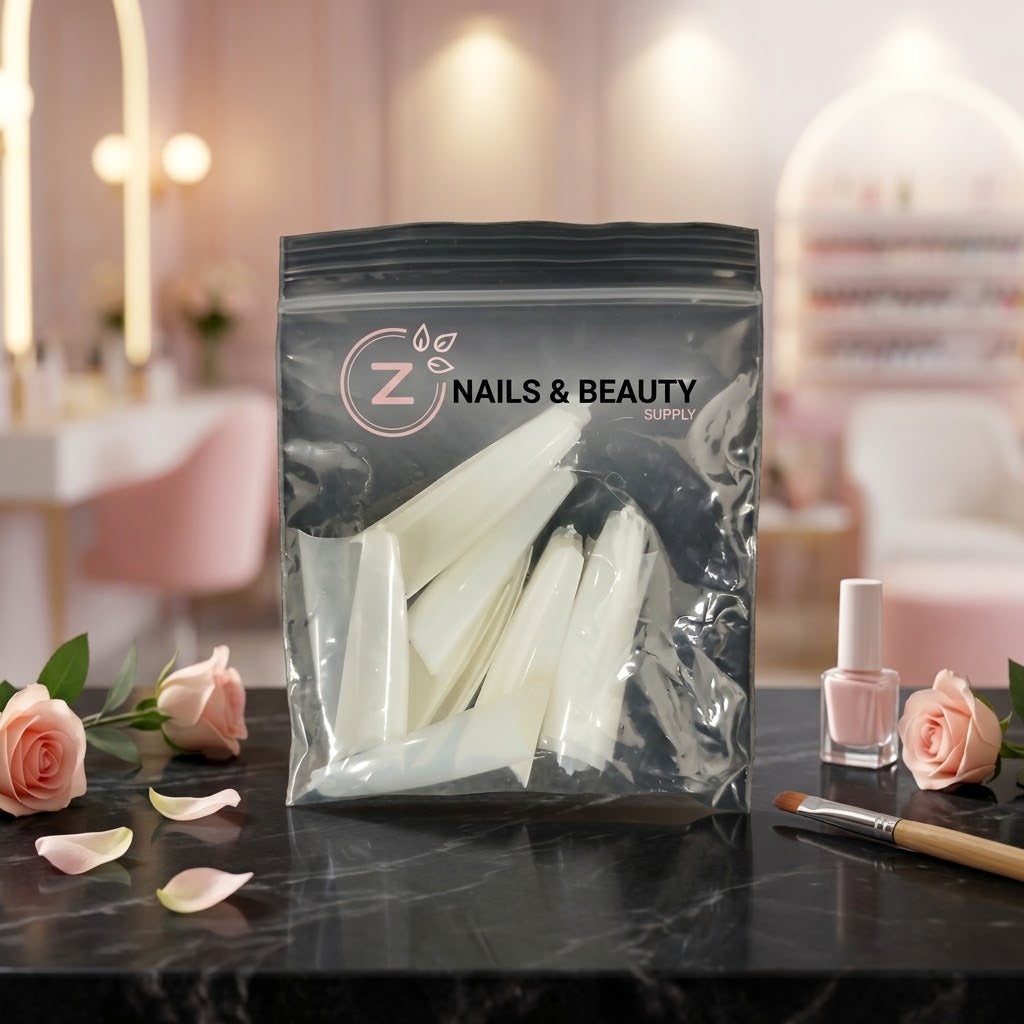 Straight Coffin - Nail Tips Sizes 0-10 - 50pcs/pack