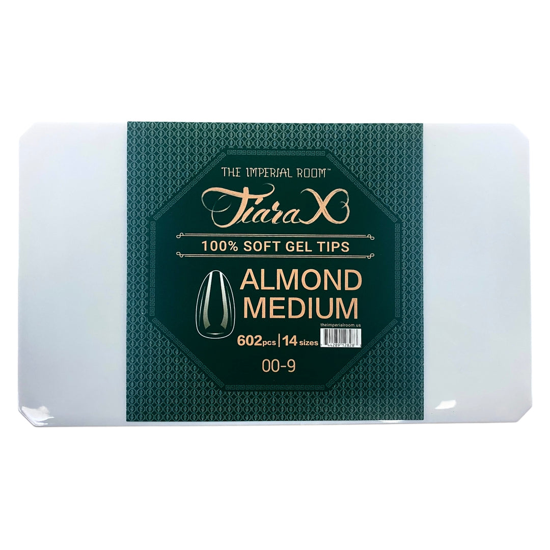 Tiara Rollo Almond Tiara X - ALMOND MEDIUM Nail Tips - 602pcs – Oz Nails & Beauty Supply