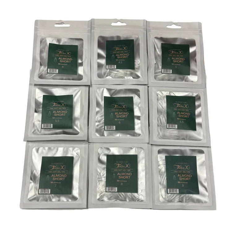 Tiara Rollo Almond Tiara X - ALMOND SHORT Nail Tips - Refill Tip Bags – Oz Nails & Beauty ...