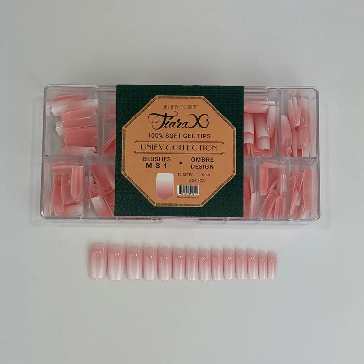 Tiara X - UNIFY COLLECTION OMBRE DESIGN Nail Tips - Blushes MS1 - 224p ...