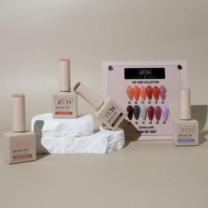 KAZEN | BRUSH ON BUILDER GEL BIAB AKI YUME Collection #49-#60