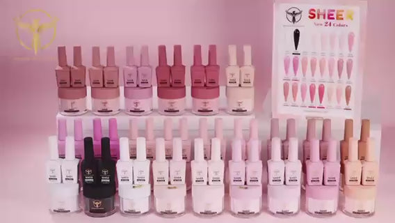 Phoenix - Sheer Gel Polish Collection 24 Colors (48 bottles)