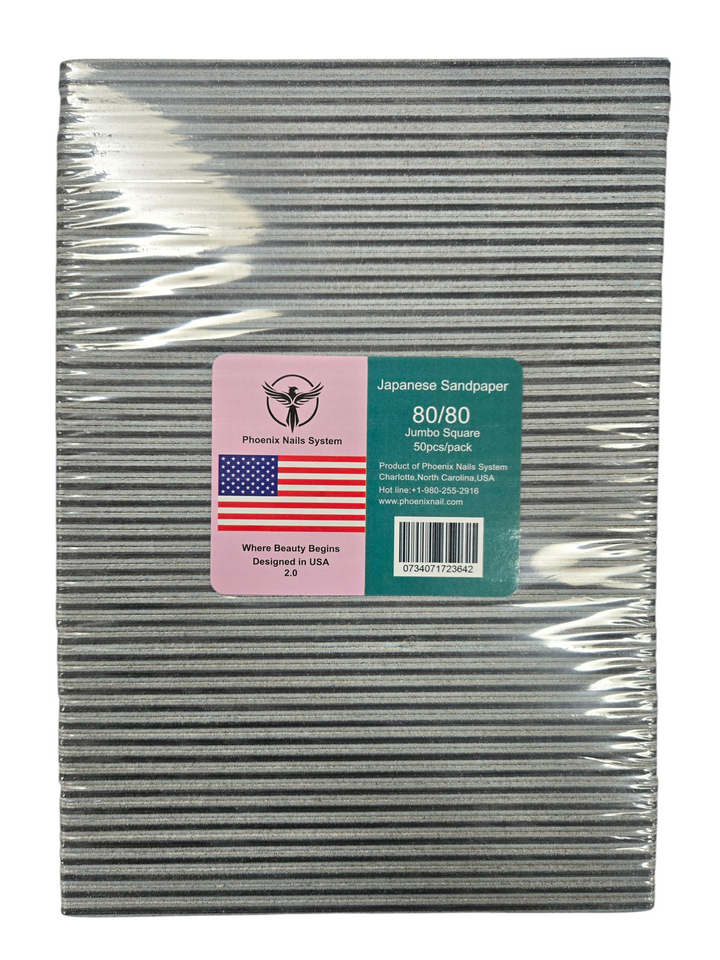 PHOENIX JAPANESE SANDPAPER 80/80 2.0MM JUMBO 50PCS