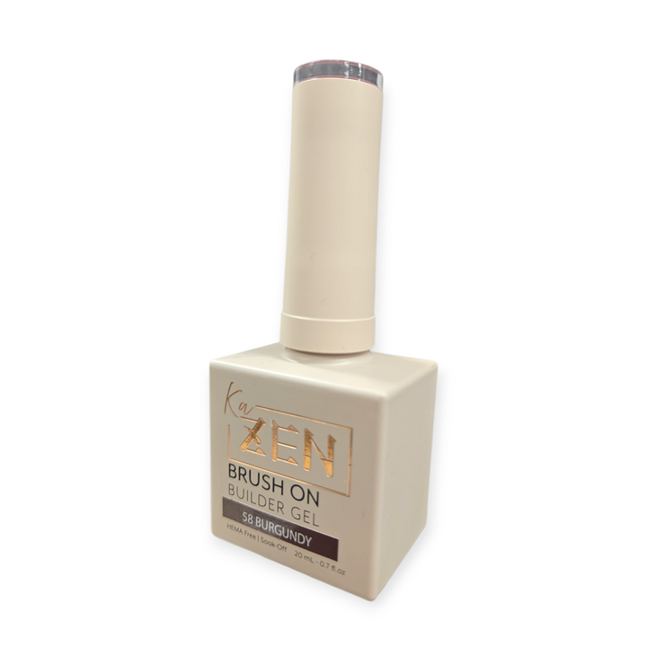 KAZEN | BRUSH ON BUILDER GEL NO.58 Burgundy