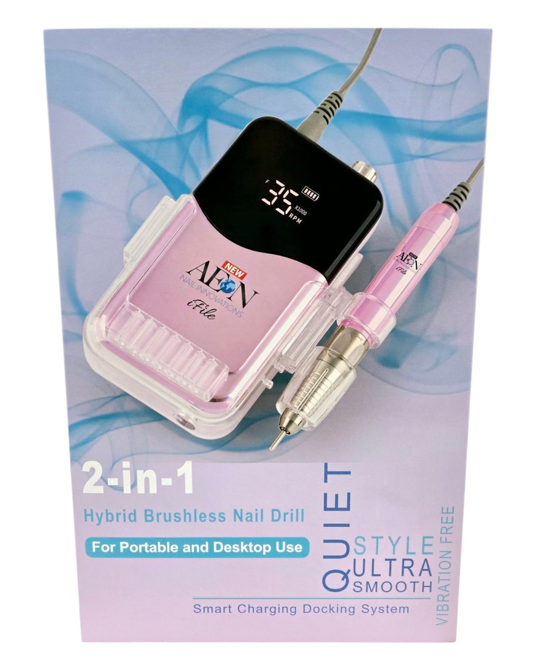 AEON 2-IN-1 HYBRID BRUSHLESS PORTABLE NAIL DRILL MACHINE (iFile)