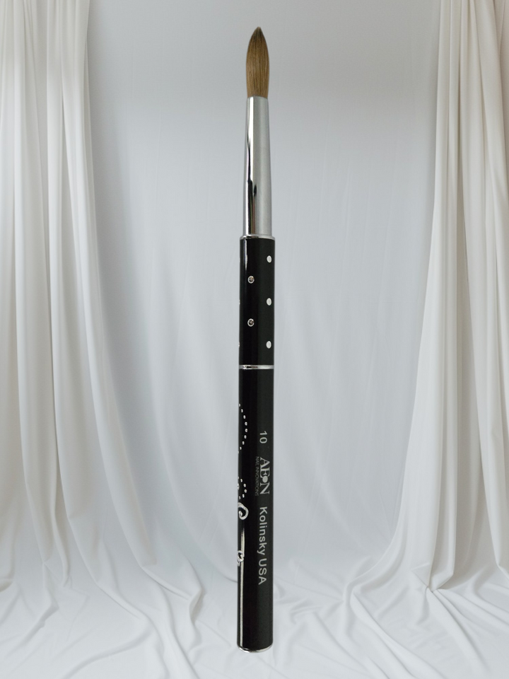 AEON Acrylic Kolinsky USA Nail Brush (Black)