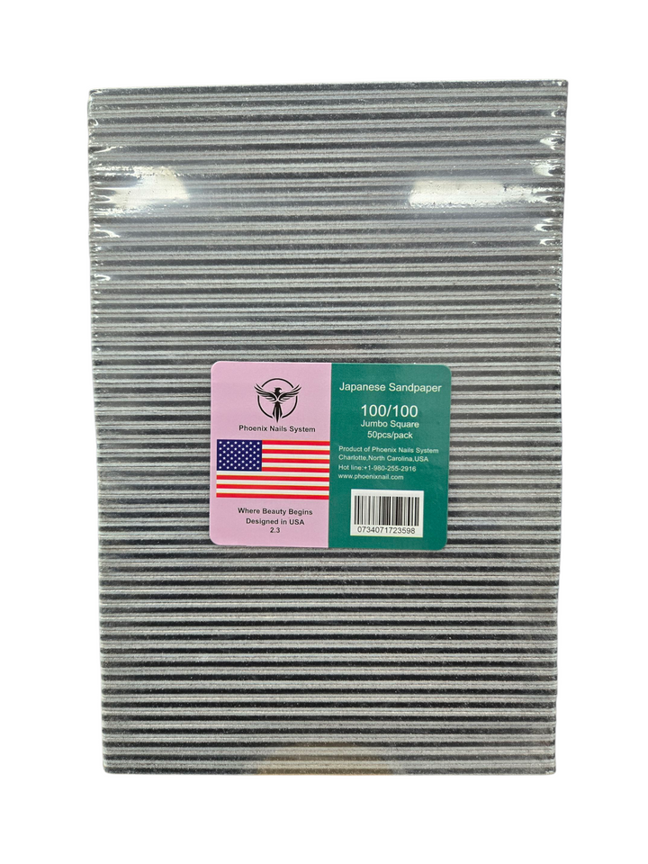 PHOENIX JAPANESE SANDPAPER 100/100 2.3MM JUMBO 50PCS