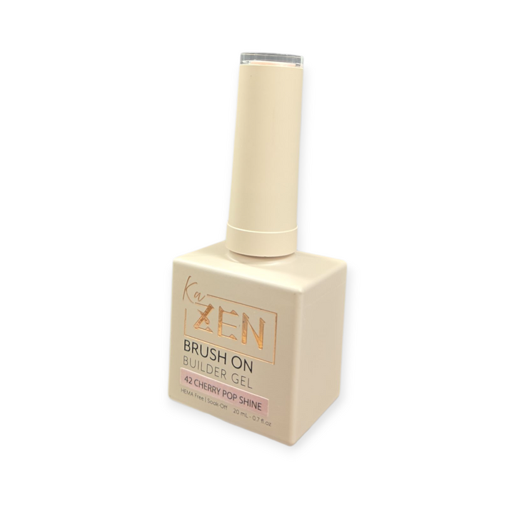 KAZEN | BRUSH ON BUILDER GEL NO.42 Cherry Pop Shine