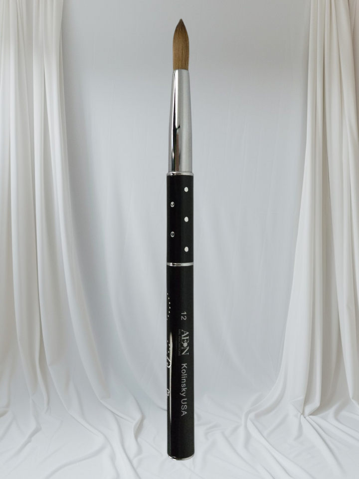 AEON Acrylic Kolinsky USA Nail Brush (Black)