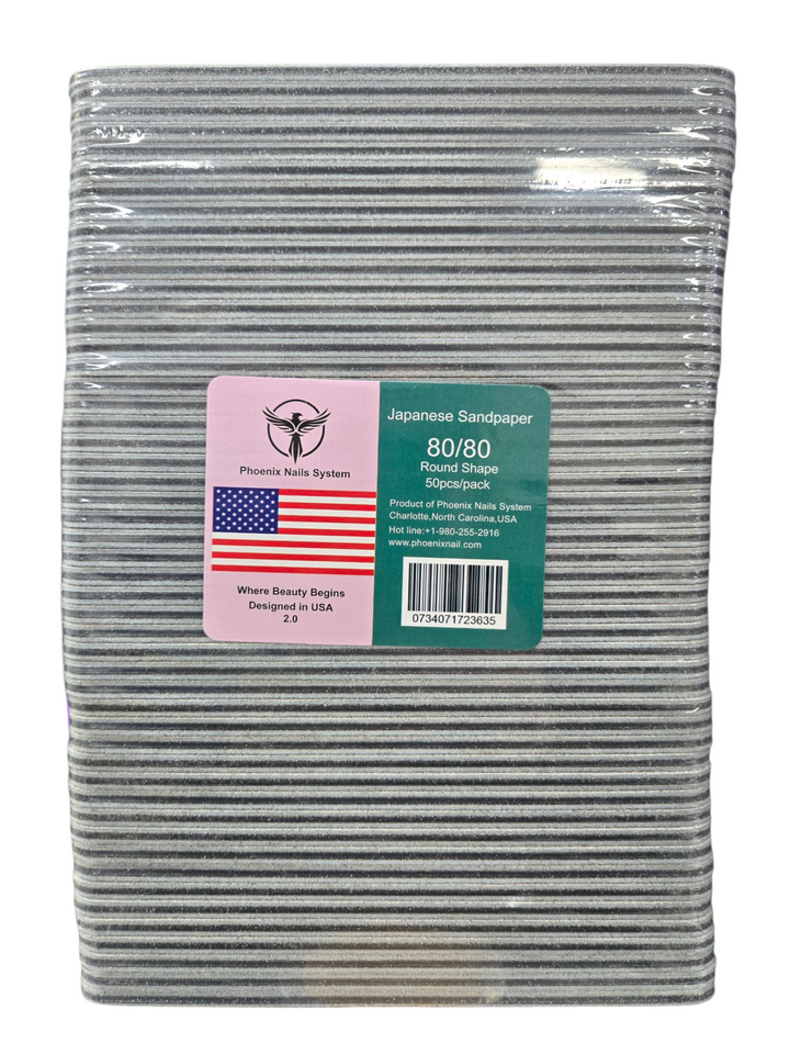 PHOENIX JAPANESE SANDPAPER 80/80 2.0MM SMALL 50PCS
