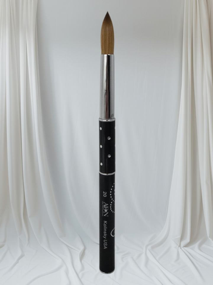 AEON Acrylic Kolinsky USA Nail Brush (Black)