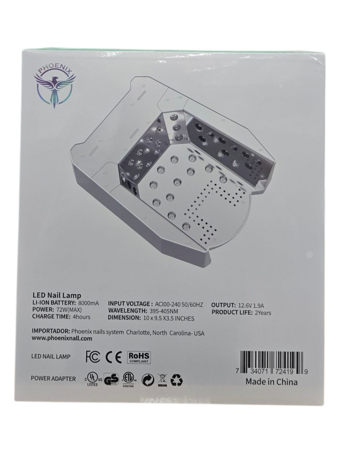 PHOENIX CUREX LED NAIL LAMP (72W)