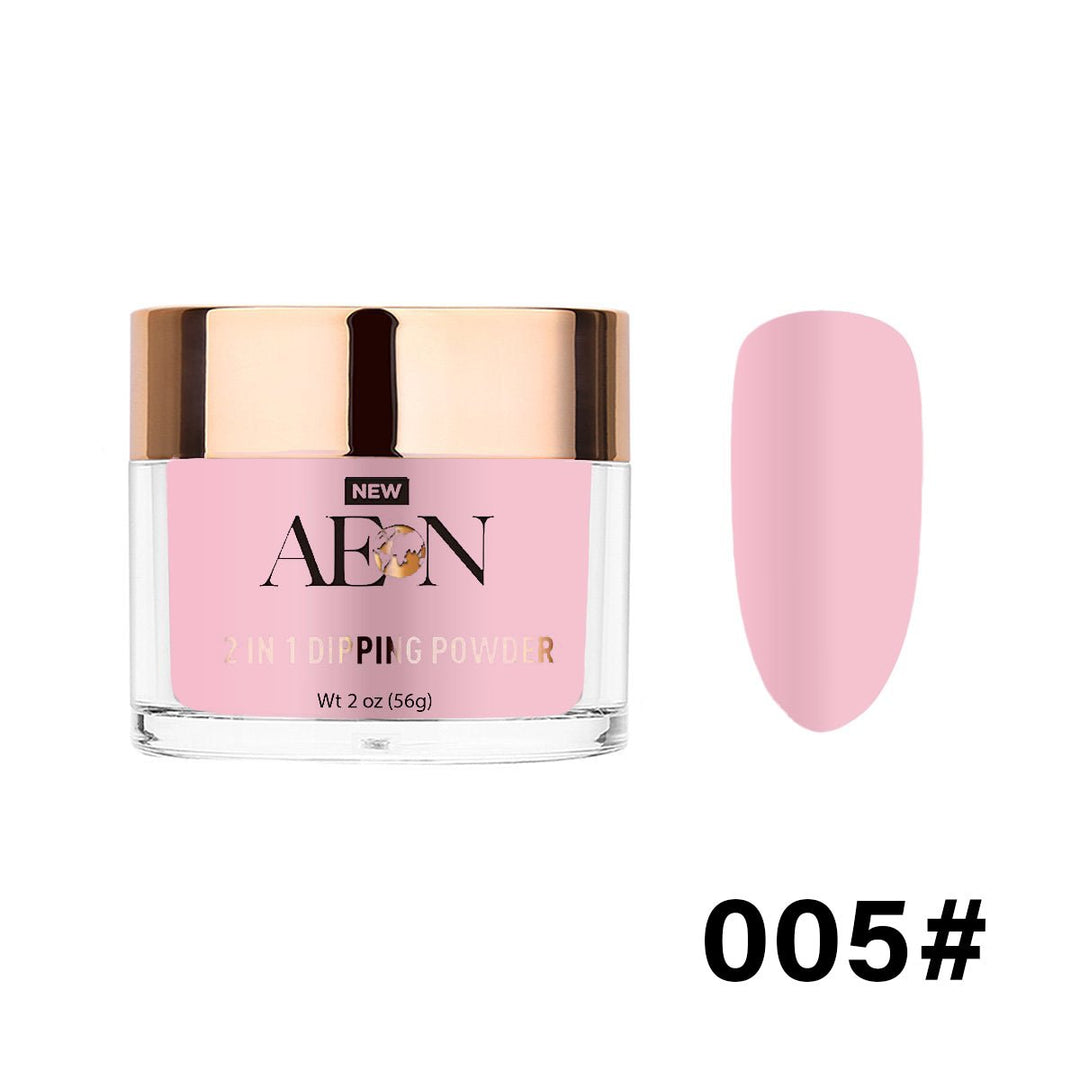 #005 - AEON Dipping Powder - Innocently Pink 2oz - Oz Nails & Beauty Supply