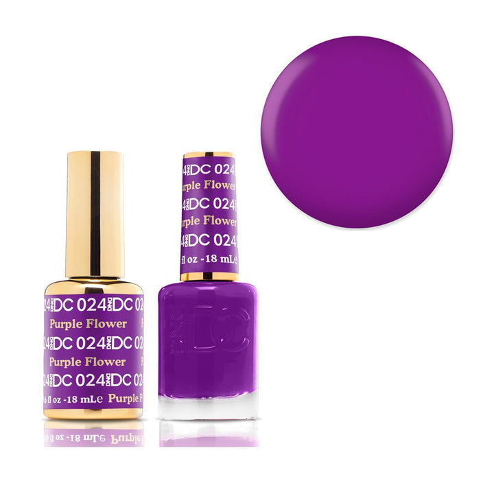 #024 DND DC Purple Flower - Oz Nails & Beauty Supply