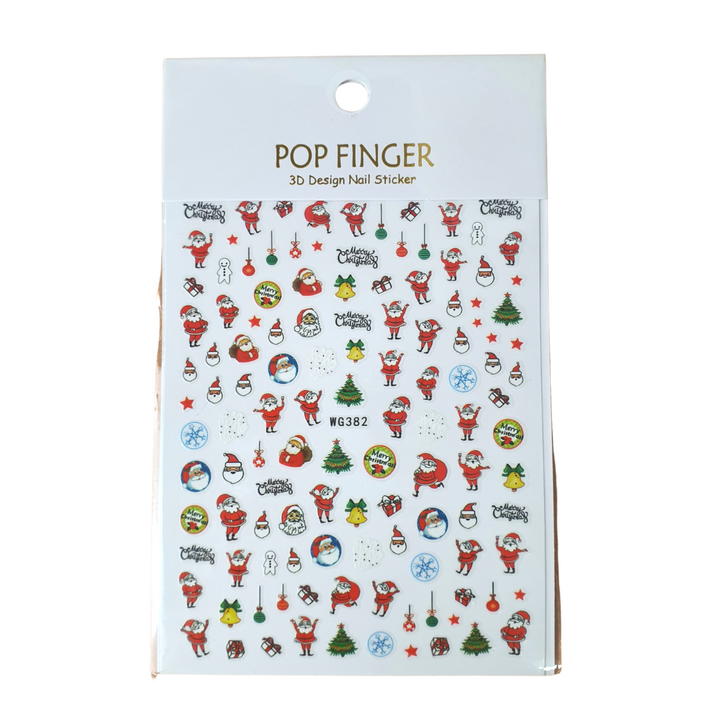 Christmas Stickers Nail Decals (WG)