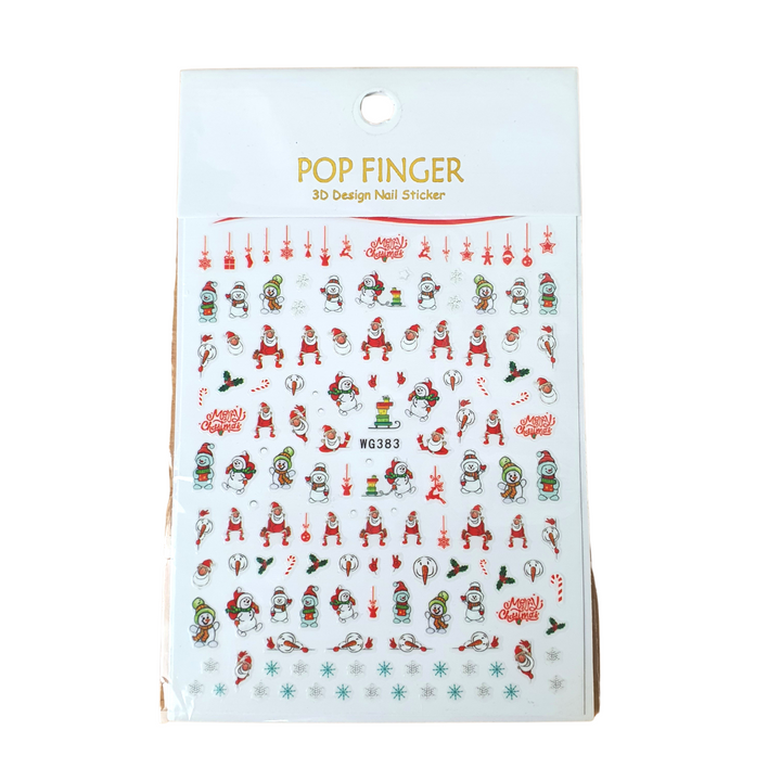 Christmas Stickers Nail Decals (WG)