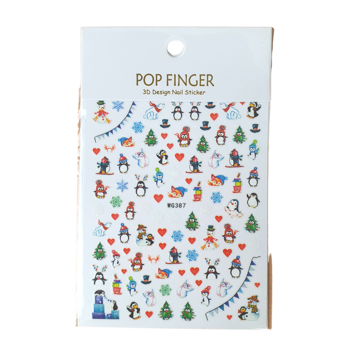 Christmas Stickers Nail Decals (WG)