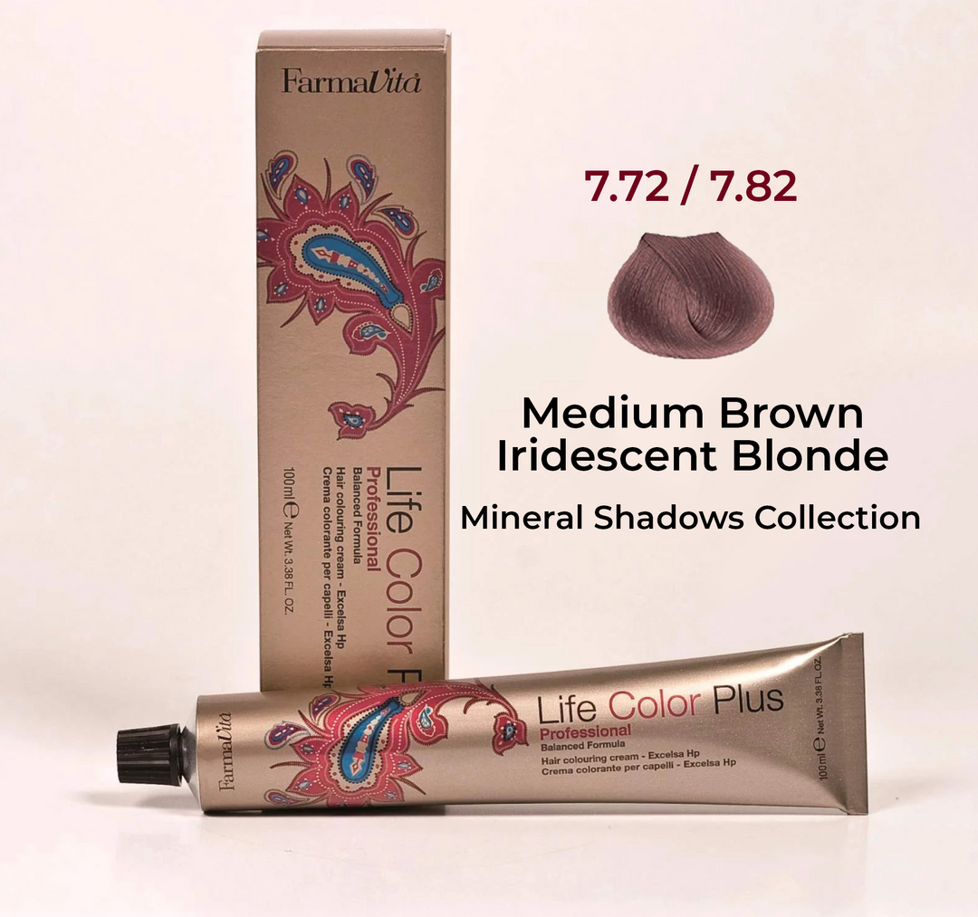 7.72/7/82 Medium Brown Iridescent Blonde - Farmavita