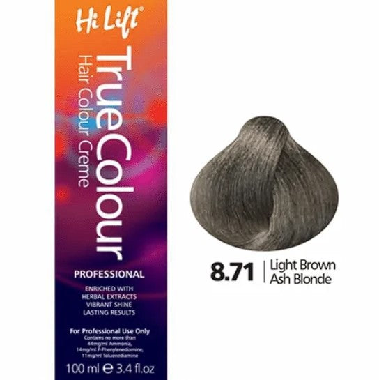 8.71 Light Brown Ash Blonde - Hilift True Colour