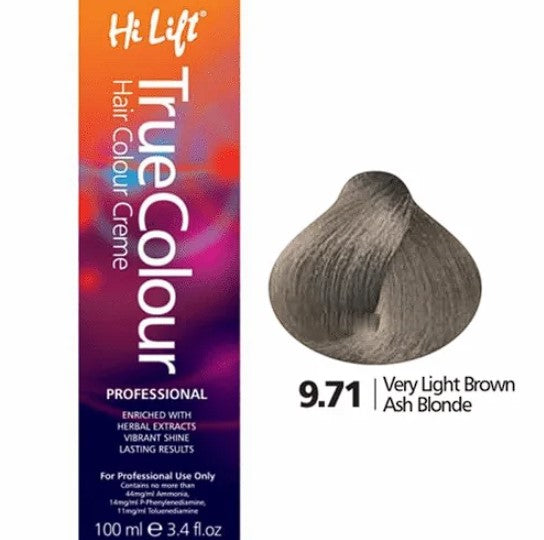 9.71 Very Light Brown Ash Blonde - Hilift True Colour