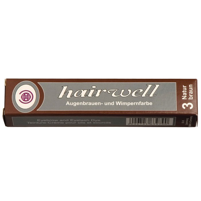 Hairwell Eyelash And Eyebrow Tint - 3 Natural Brown 20ml
